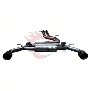 Vortex ท่อไอเสียสแตนเลสสตีลแบบ catback สำหรับ Audi TT RS 2.5T สีดำปลายด้านเดียว - Product Image 1