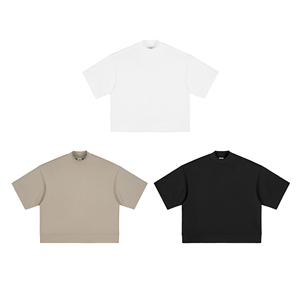 เสื้อยืดผู้ชายผ้าคอตตอนถัก100% 305กรัมคุณภาพสูงตรงตามสั่ง - Product Image 2
