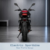 72V 3000W Mid Drive Electric Dirt Bike Motorcycle Chain Transmission Dual Disc ABS up 140km/h Gold Front Fork for Adult Riders