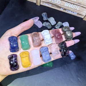 Decorazione di auto in cristallo intagliato a mano statua di meditazione curativa Reiki decorazione di auto per regali - Product Image 1