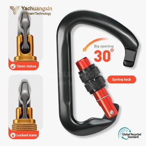 Mousqueton à verrouillage automatique pour l'industrie lourde, multifonction, 30KN, pour activités d'escalade en extérieur, en aluminium aviation 7075 anodisé - Product Image 2