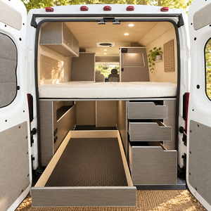 All Aluminum <b>Bed</b> Frame Storage Honeycomb Camper Van Furniture Lightweight Space Saving Custom Zero Formaldehyde - Product Image 1