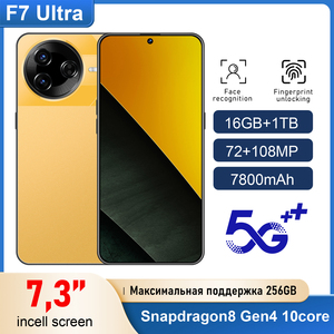 F7 Siêu 5G 16GB + 1TB + 108MP Deca Core CPU 108MP Phía Sau Máy Ảnh HD <span class=keywords><strong>Android</strong></span> 15 Toàn Cầu Bán Buôn Lưu Trữ Lớn Cho Mạnh Mẽ Nhiếp Ảnh - Product Image 4