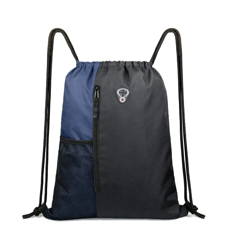 high quality drawstring backpack bag with shoes pack bag compartment travel sports bag