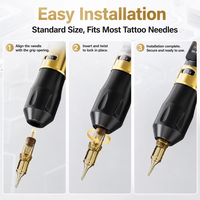 Machine à tatouer sans fil ELF Pro, alimentation par batterie 1600mAh, course réglable 2.2-4.2MM, pistolet à tatouer pour maquillage permanent