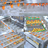 Industrielle Taro-Gemüsewaschanlage, Apfelwaschmaschine, Gemüsereiniger, Tomatenwaschmaschine, Frischobst-Reinigungslinie