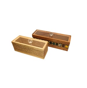 Caja de madera de lujo en oferta para almacenamiento de artesanías, joyas, regalos y decoración del hogar con diseño elegante. Proveedor indio. - Product Image 1