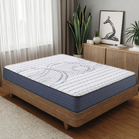 Matelas hybride moderne de qualité supérieure en mousse à mémoire de forme et ressorts ensachés, rafraîchissant, épaisseur 20 cm, compressé sous vide pour chambre à coucher, taille Queen/King