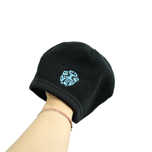 Fashion Winter Beanies with Custom logo Streetwear Embroidery Y2k Designer Skull Cap Waffle <strong>Knit</strong> <strong>Hat</strong> - Product Image 3