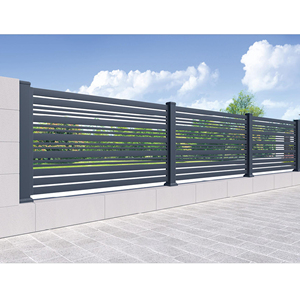 Cổ điển sơn tĩnh điện nhôm vườn kim loại hàng rào tấm ngoài trời nhà hàng rào hệ thống được thiết kế cho biệt thự - Product Image 1