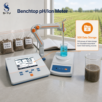 SYU I300F pH-mètre ionique -2.00~20.00pH -5.0~110 ° pH-mètre numérique C Wide Temp ATC 500 pour analyse des sols et des eaux de drainage, testeur d'eau agricole