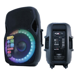 1300W 15 "loa DJ/PA hộp âm thanh hệ thống Powered karaoke Bộ LED + Đứng + Mic + Rc + Mic + TWS lớn woofer bocina parlante - Product Image 1