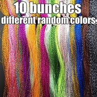 Fliegen binden Crystal Flash String Lametta Chenille Angel material für Jig Hook Lure Making mit Fliegen binden