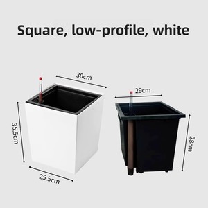 Vaso per Fiori Minimalista di Grandi Dimensioni per Interni, Balconi e Uffici, Autoirrigante Senza Necessità di Annaffiatura per Persone Pigre - Product Image 4
