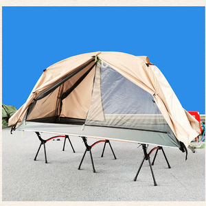 Tente de camping compacte et pliable quatre saisons en tissu Oxford avec lit intégré, idéale pour l'extérieur – Offre spéciale - Product Image 5