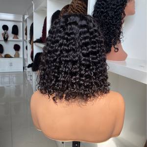 Pelucas de Cabello Humano 5x5 con Ondas de Agua, Nudos Decolorados, Sin Pegamento, Pre-Arrancadas, Encaje Frontal 13x4, 100% Virgen, Pequeñas con Cabello de Bebé - Product Image 1