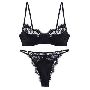 2025 của phụ nữ đồ lót cộng với Kích thước ren Underwire áo ngực màu đỏ và quần lót sexy đồ lót hình ảnh áo ngực panty <span class=keywords><strong>Set</strong></span> - Product Image 6