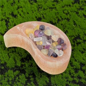 Bol Taiji en Sélénite Orange Polie, Style Feng Shui, Pierre Naturelle Façonnée, Artisanat de Guérison, en Gros - Product Image 6