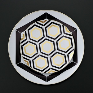 Piring plastik keras tidak bisa pecah 9 inci makan malam Cina melamin piring putih bulat kustom - Product Image 2