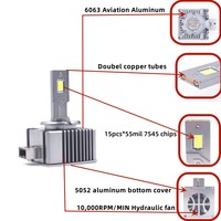 FSYLX Nouveaux phares LED Canbus M20 D1s D2s D3s D4s D5s D8s 100W 12000LM pour E46