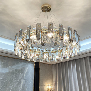 Lámpara Colgante de Cristal para Sala de Estar, Iluminación Sencilla para <span class=keywords><strong>Dormitorio</strong></span>, Lámpara Colgante para Habitación de Celebridades, Lámpara de Araña para Hotel o Villa - Product Image 4