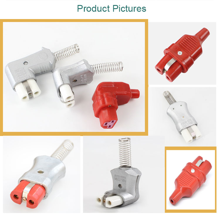 Ceramic plug high current plug connector plug