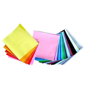 L&B 42 Assorted Color Sheets Pack Permanent Self Adhesive backed Oracal Vinyl rolls for Cricut maker machine,Cricut Joy