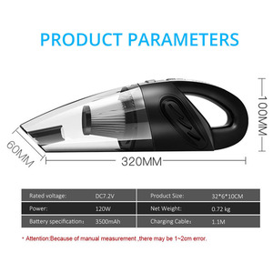 Aspirador portátil para coche, 3500pa, ciclónico, automático, en seco y húmedo - Product Image 6
