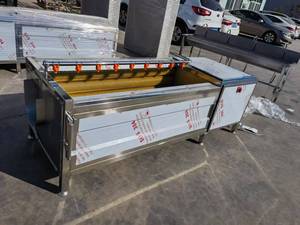 Sắn khoai môn khoai lang Cà rốt khoai tây rửa lột máy cắt bàn chải con lăn cà rốt rửa lột Máy khoai tây 304 - Product Image 3