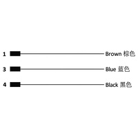 Conector de cable M5 de 3/4 pines, IP67, impermeable, automotriz, de acero inoxidable, para montaje frontal en panel PCB, con receptáculo hembra y brida