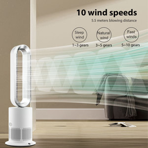 Ventilateur tour intelligent sans pales pour la maison avec purificateur d'air, <span class=keywords><strong>refroidisseur</strong></span> d'air, chauffage et filtre HEPA 13 pour éliminer la poussière et la <span class=keywords><strong>fumée</strong></span> - Product Image 4