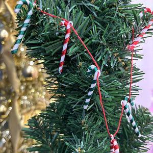 Mini bastón <span class=keywords><strong>de</strong></span> caramelo guirnalda <span class=keywords><strong>de</strong></span> <span class=keywords><strong>Navidad</strong></span> Banner venta al por mayor decoración <span class=keywords><strong>de</strong></span> vacaciones interior <span class=keywords><strong>dulce</strong></span> adorno colgante - Product Image 2