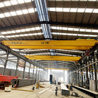 Grue à pont à double poutre industrielle intelligente à conversion de fréquence, capacité de levage de 25 tonnes, pour charges lourdes