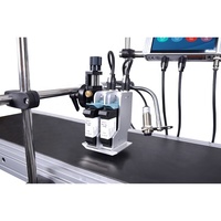 Impresora de inyección de tinta térmica automática con cinta transportadora 12,7 25,4 pulgadas Fecha de caducidad Lote Número de lote Máquina impresora de código