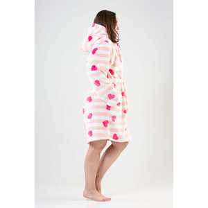 ชุดนอนผู้หญิงไซส์ XXL ผ้าเนื้อนุ่ม มีฮู้ด แขนยาว มีกระเป๋า ชุดคลุมสั้น - Product Image 3