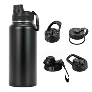 Costom Logo yeni ürün Ideal 2024 vakum yalıtımlı spor paslanmaz çelik kamp yürüyüş sıcak su şişesi kilit kapağı ile 32oz