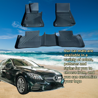 Convient pour 2019 + Mercedes Benz C200 avec des tapis de voiture de protection tous temps