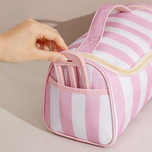 Sac de rangement rayé pour fer à friser, portable, résistant à la chaleur, organiseur d'outils capillaires, trousse de toilette pour femme - Product Image 5