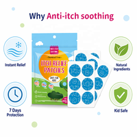 Patch Hydrogel Anti-Démangeaisons pour Piqûres d'Insectes, Apaisant pour la Peau, Soulagement des Démangeaisons, Autocollant pour Enfants et Adultes, Utilisation en Extérieur