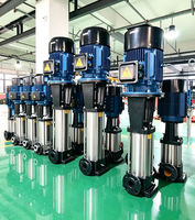 Pompa Air Vertikal Stainless Steel CDL Multistage Centrifugal Tekanan Tinggi Kontrol PLC untuk Operasi Sirkulasi Air
