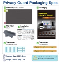 Protection d'écran anti-lumière bleue et anti-reflets, filtre de confidentialité anti-espion à double sens pour moniteur de bureau Philips 21,5 pouces 16:9