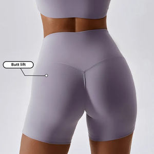 Pantaloncini <span class=keywords><strong>da</strong></span> Yoga a Vita Alta Bum Biker per <span class=keywords><strong>Donna</strong></span>, Leggings <span class=keywords><strong>Corti</strong></span> <span class=keywords><strong>da</strong></span> Palestra, Pantaloncini Sportivi di Alta Qualità per Fitness <span class=keywords><strong>e</strong></span> Yoga - Product Image 1