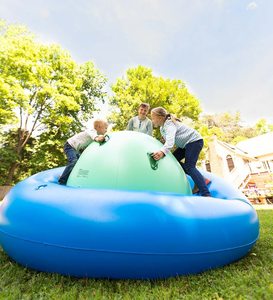 Columpio Inflable de 8 Pies, Juego Divertido al Aire Libre para Niños, Columpio con 6 Asas para Jugar y Girar, Juguete para el Patio Trasero de los Niños - Product Image 5