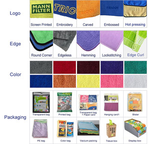 Chiffon de nettoyage automobile en microfibre 400-600 GSM réutilisable, écologique, multi-usages, pour dépoussiérage, 40x60cm, en vrac - Product Image 6