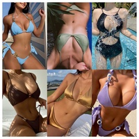 Nouveau stock Balle de maillots de bain assortis Étiquettes de marque pour vêtements Vente en gros Vêtements de bikini sexy Fournisseur populaire de lingerie et de maillots de bain