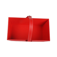 Boîte cadeau en cuir surdimensionnée, boîte cadeau de Noël, boîte de rangement pour la maison, panier cadeau du Nouvel An chinois et emballage de panier de fruits.
