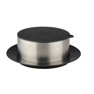 Cuencos de servidor de acero inoxidable de doble pared con tapa - Product Image 4