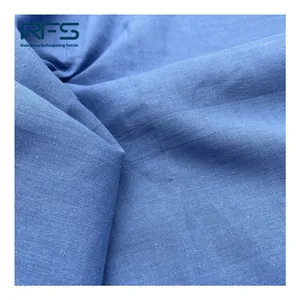 Cheap price Plain Solid Color Organic Breathable Woven soft crepe 60%ramie 45%cotton fabric For Bedding and Clothing