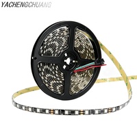 Bande LED RGB 5050 1m 20 Pixels 60 LED WS2811 Adressable Individuellement DC12V Synchronisation Musicale Coupeur de Bande Dimmable Éclairage Intelligent pour Bar