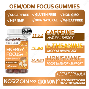 Gummies de Vitamines à Marque Blanche pour la Concentration et l'Humeur, à base d'Extrait de Crinière de Lion et d'Ashwagandha, pour le Sommeil et la Santé Mentale - Product Image 2